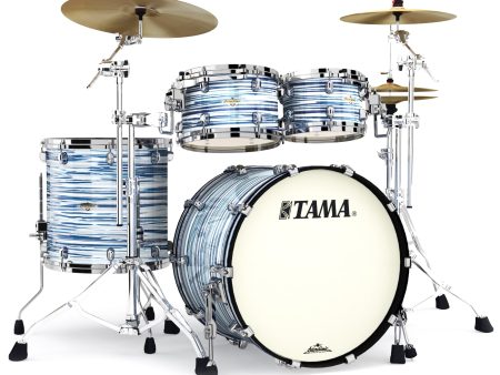 Tama Starclassic Maple 4-Piece Shell Pack - Blue and White Oyster Online Hot Sale