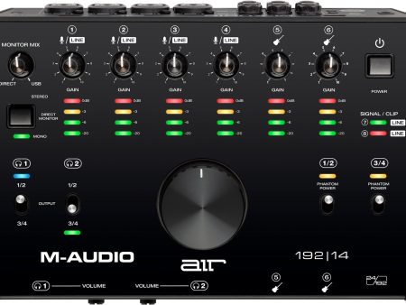 M-Audio AIR 192|14 8-In 4-Out 24 192 USB Audio Interface Hot on Sale