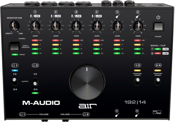 M-Audio AIR 192|14 8-In 4-Out 24 192 USB Audio Interface Hot on Sale