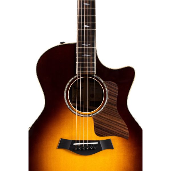 Taylor 814CE Grand Auditorium Acoustic Electric Guitar, Tobacco Sunburst on Sale