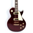 Vintage Reissue V100 Gold Reissue Wine Red LP Deluxe Style Guitar Online Sale