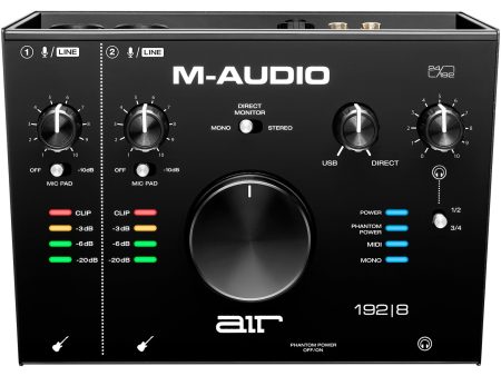 M-Audio AIR 192|8 2-In 4-Out 24 192 Audio MIDI Interface Online Hot Sale