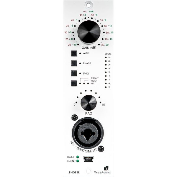 WesAudio Phoebe 500-Series Class A Microphone Preamp with Digital Recall For Cheap