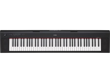 Yamaha NP32 76-Key Lightweight Portable Keyboard in Black with Power Supply For Cheap