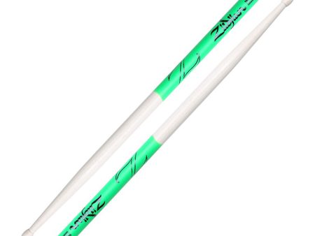 Zildjian 5B Maple Green DIP Drumsticks Online now