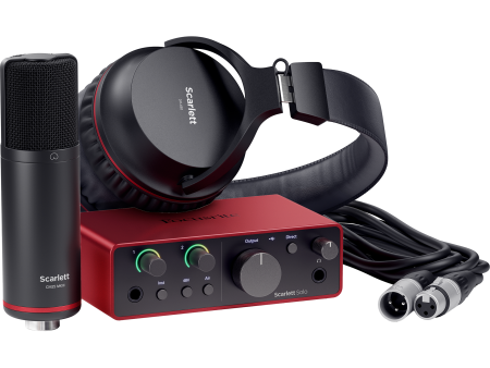 Focusrite Scarlett Solo Studio USB-C Audio Interface - Microphone and Headphones Hot on Sale