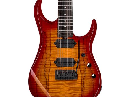 Sterling by Music Man John Petrucci Dimarzio 7-string - Blood Orange Burst For Cheap