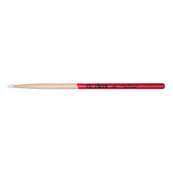 Vic Firth 5BNVG American Classic 5B Nylon Tip Drumsticks with Vic Grip Supply