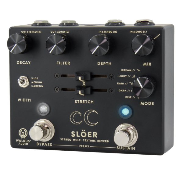 Walrus Audio Slöer Stereo Ambient Reverb Pedal, Black Online now