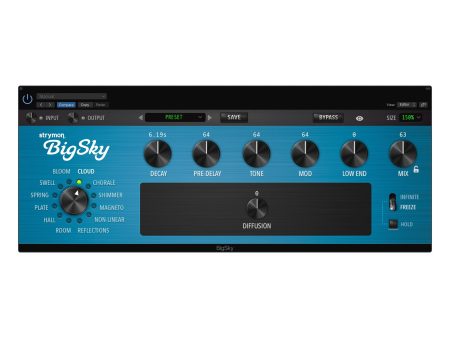 Strymon BigSky Plug In Multidimensional Reverb Workstation Plug-in Discount