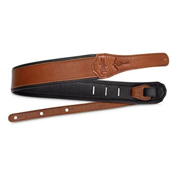 Taylor 500 Series Aeirial Leather Guitar Strap - British Tan For Cheap