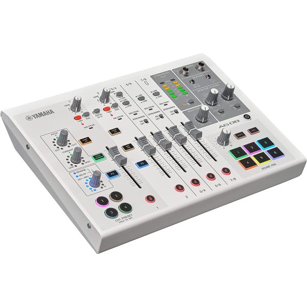 Yamaha AG08 All-In-One Live Streaming Mixer - White Online now