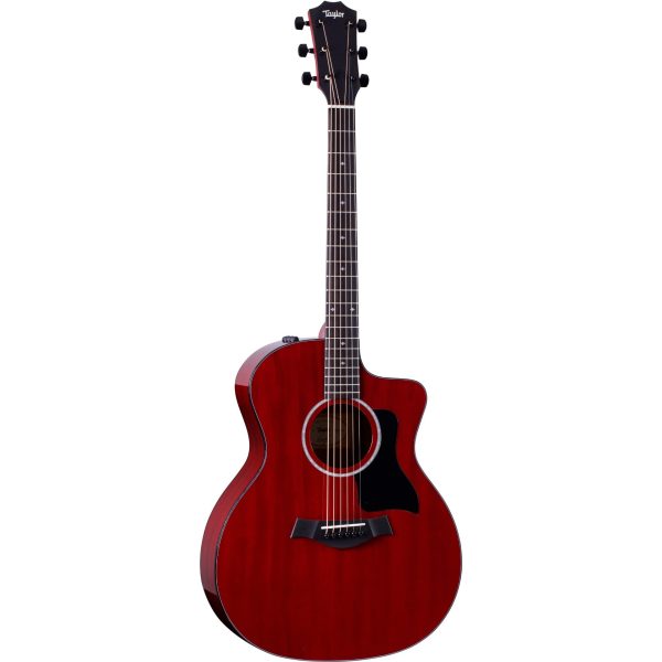 Taylor 224CE DLX LTD Acoustic Electric Guitar - Trans Red Cheap