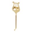 Trumpet or Cornet Lacquered Brass Lyre For Discount