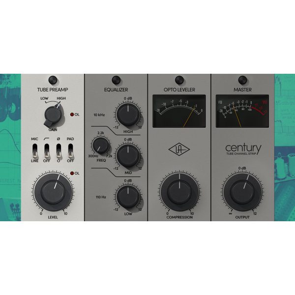 Universal Audio Century Tube Channel Strip Supply