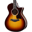 Taylor 412ce Grand Concert Acoustic Electric Guitar, Tobacco Sunburst Discount