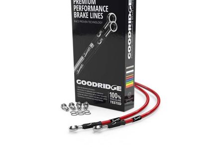 Goodridge 01-02 Aprilia RSV1000 Mille Red Race Front SS Brake Lines Cheap