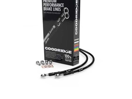 Goodridge 00-02 Aprilia RS250 Black Race Front SS Brake Lines Online Sale