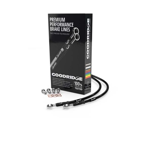 Goodridge 93-03 Aprilia RS50 Black Front SS Brake Lines For Cheap