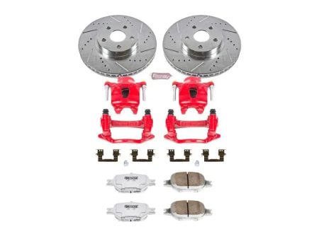 Power Stop 00-02 Toyota Celica Front Z26 Street Warrior Brake Kit w Calipers For Cheap