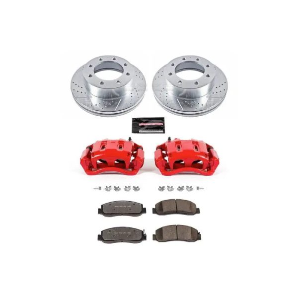 Power Stop 2011 Ford F-350 Super Duty Front Z36 Truck & Tow Brake Kit w Calipers Supply