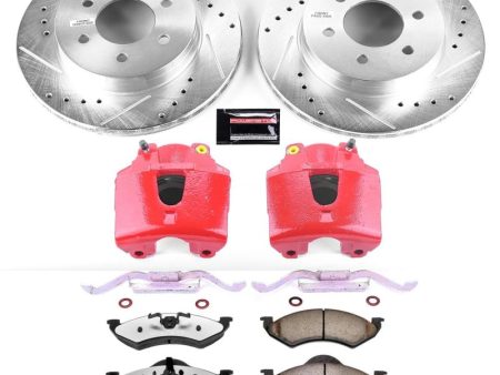 Power Stop 00-02 Dodge Dakota Front Z36 Truck & Tow Brake Kit w Calipers Online Sale